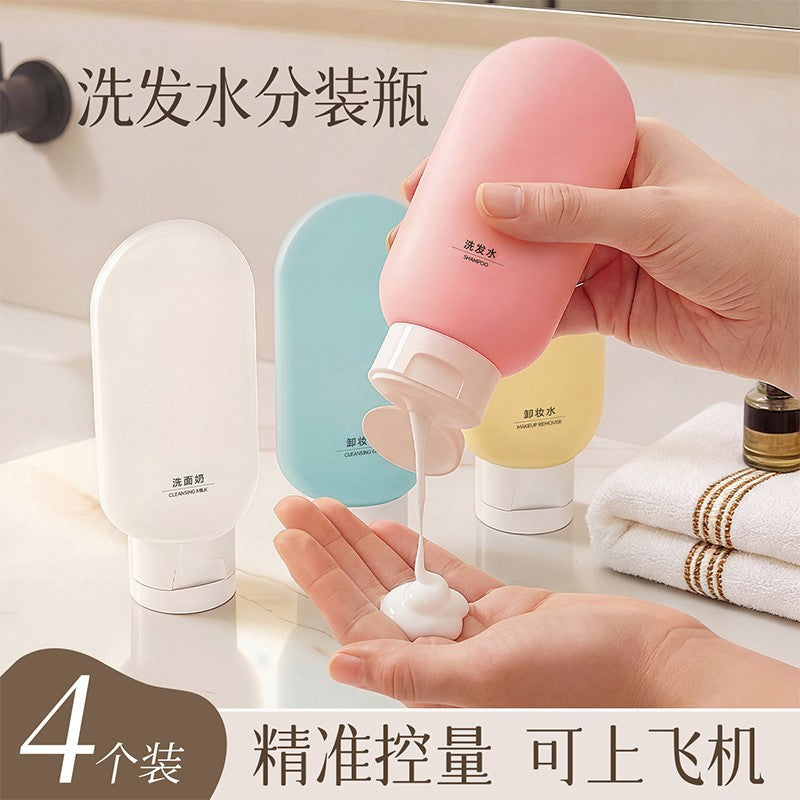 Travel Silicone Bottle Set for Shampoo, Lotion, and Toiletries