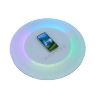 Multi-functional Wireless Charging Smart Side Table with Bluetooth Speaker, Nightstand, Coffee Table