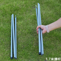 Adjustable Height Telescopic Tent Awning Poles for Outdoor Camping