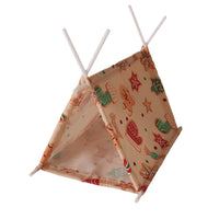 Dollhouse Christmas Mini Camping Tent Set for OB11 Miniature Outdoor Picnic Scene Decoration