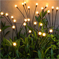 Solar Powered Firefly Garden Lights - LED Swaying Landscape Decoration for Yard & Patio