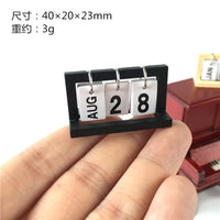 Dollhouse Miniature Flip Calendar Model for OB1 Blythe Dolls