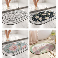 Diatomaceous Earth Absorbent Bath Mat Quick Dry Non-Slip Bathroom Floor Mat