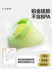 Baby Food Freezer Tray Silicone Storage Container with Lid, Reusable Steaming Mold for Purees and Solids