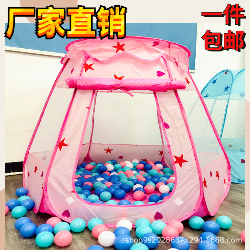 Foldable Kids' Star Play Tent & Ball Pit for Indoor/Outdoor Fun