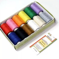 Large Spool Sewing Thread Set with Needles for DIY Craft and Garment Repair