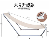 Portable Folding Beach Lounge Chair for Outdoor Camping and Napping