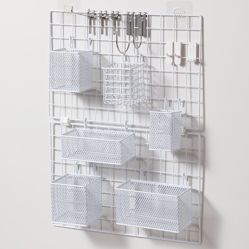 MiMu Japanese Style Grid Panel Accessories - Hooks, Shelves, and Holders for Storage and Display