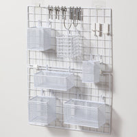 MiMu Japanese Style Grid Panel Accessories - Hooks, Shelves, and Holders for Storage and Display