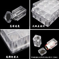 Coin Roll Storage Tube for Commemorative Coins and 10 Yuan Hard Currency, Square Protective Case