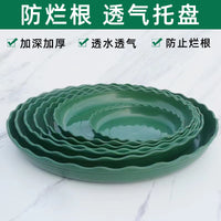 Thickened Round Plant Pot Saucer with Rim - Gallon Pot Drip Tray for Indoor/Outdoor Plants