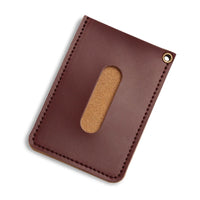 Genuine Leather ID Card Holder with Lanyard - Ultra-Thin Bus Pass & Access Card Protector