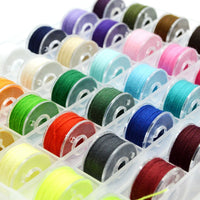 25/36/50/72 Colors Home Use Bobbin Thread Embroidery Spools with Storage Box