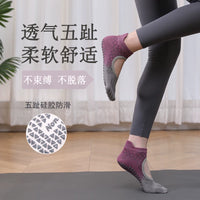 Acupressure Mat Toe Socks for Yoga Pilates Non-Slip Pain Relief Fitness Running