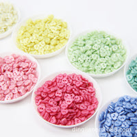6mm Pearl Resin Heart Buttons for BJD Dolls and Cotton Dolls