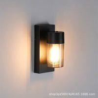 New Chinese Style E27 Wall Lamp Modern Minimalist Retro Outdoor Villa Hotel Sconce