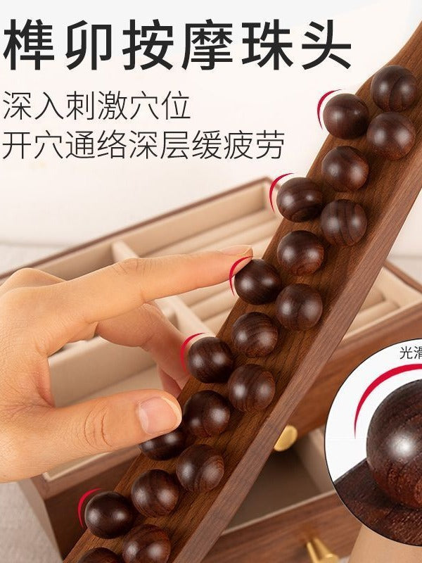 Full Body Muscle Roller Stick with 37 Beads for Back, Shoulder, Neck, and Gua Sha Massage