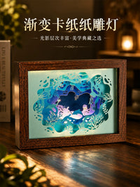 Dragon Boat Festival DIY Paper Carving Lamp Kit with Shadow Play Art