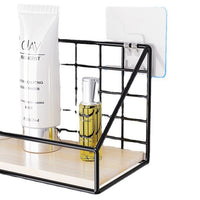 No-Drill Wall-Mounted Storage Basket Shelf for Living Room, Bedroom, Kitchen, Bathroom