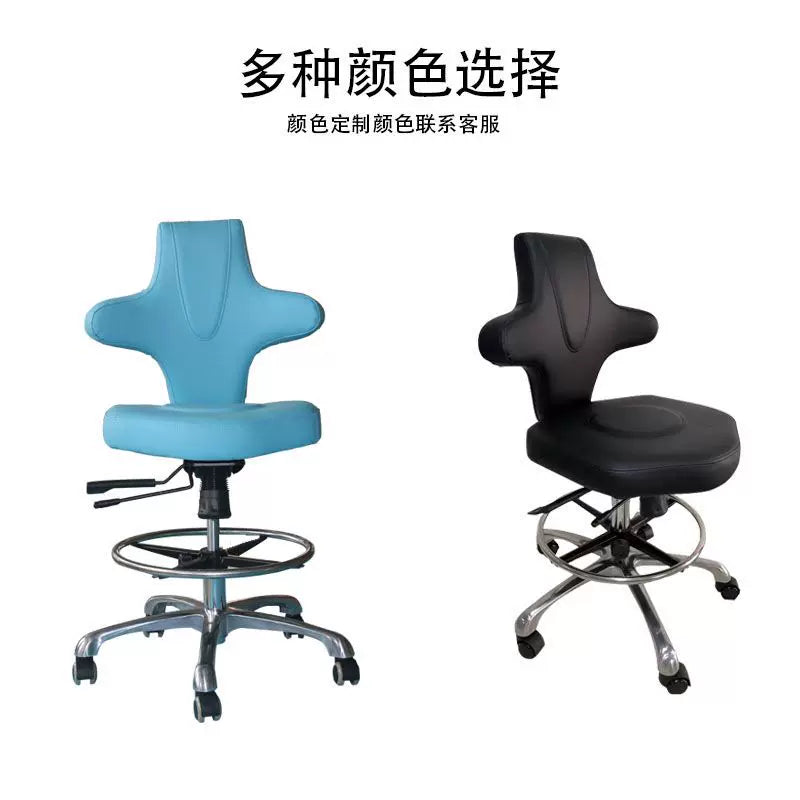 Adjustable Swivel Stool with Backrest for Medical, Dental, and Home Use