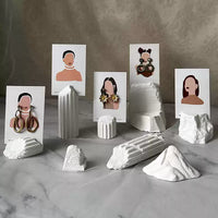 Earring Display Stand Card Holder with Plaster Base for Studs and Dangles