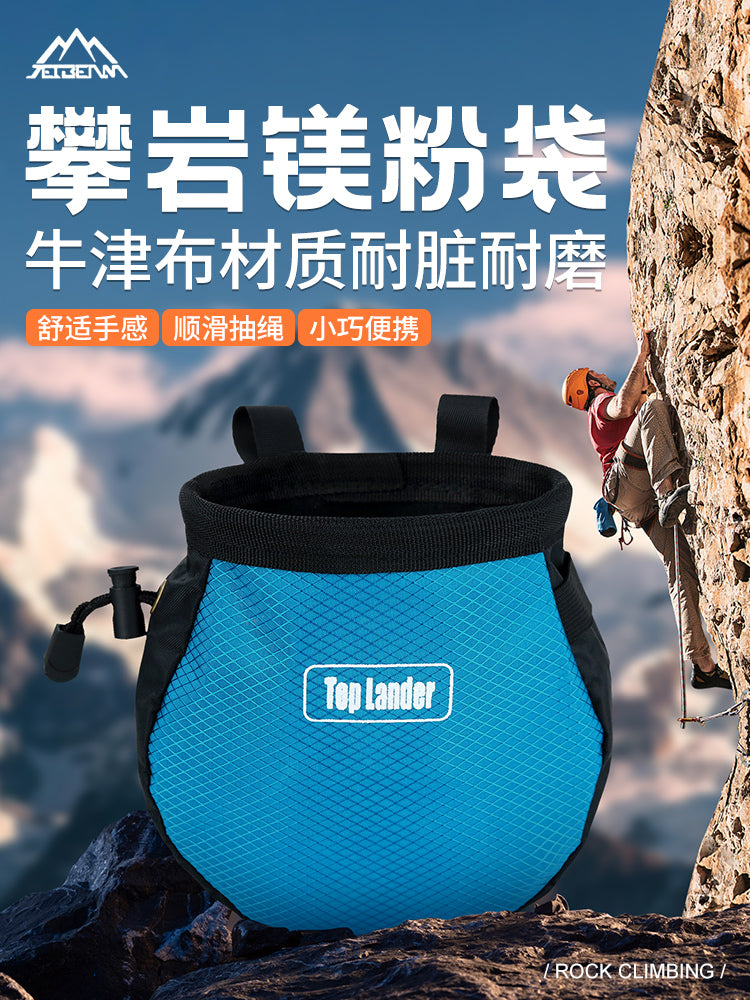 Jetbea Rock Climbing Chalk Bag with Adjustable Belt for Bouldering, Weightlifting, and Gymnastics