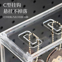 Acrylic Display Case for Gashapon Charms and Keychains, Dustproof Organizer for Anime Figures and Collectibles
