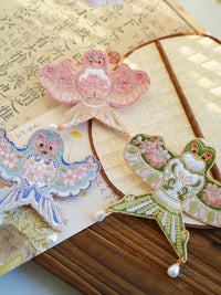 Embroidered Kite Hairpin Brooch for Hanfu Traditional Chinese Attire