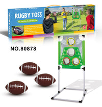 Kids Football Toss Game Set with Sandbags - Outdoor Sports Practice Toy
