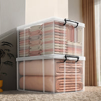 Thickened Transparent Storage Box with Lid for Clothes Toys