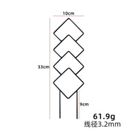 Iron Art Plant Support Stakes for Climbing Vines and Potted Plants
