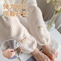 Heart Pattern Arm Sleeves for Women, Winter Anti-dirty Office Work Down Jacket Cuffs, Adult Protective Sleeves