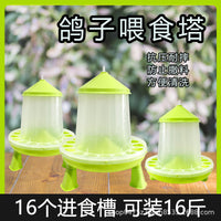 Automatic Chicken Feeder with Anti-Scratch Design and Elevated Base for Poultry