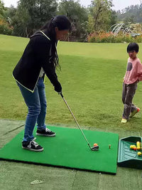Indoor Golf Hitting Mat for Swing Practice and Chipping Training