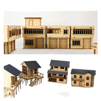 Miniature Chinese Street House Model for Dioramas and Photography Props