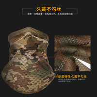 Summer Cycling Mesh Sun Protection Face Mask for Men, UV Protection, Breathable Neck Gaiter for Fishing and Riding