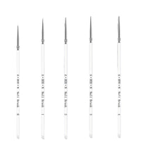 A·HER·N Crystal Handle Nail Art Liner Brush for Painting and Detailing