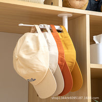 L-shaped Retractable Wall-Mounted Hat Rack for Wardrobe and Door