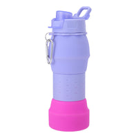 Collapsible Silicone Water Bottle for Travel, Gym, and Outdoor Activities - Food Grade Portable Hydration