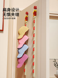 Door/Wall Mounted Hat Organizer with Clips for Baseball Caps