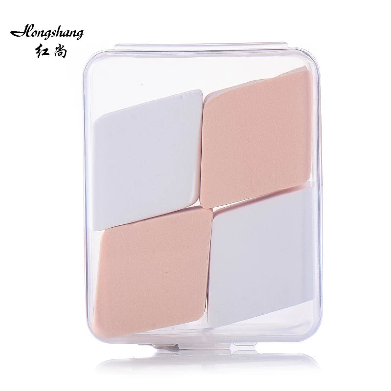 Diamond Triangle Makeup Sponge Set for Foundation and Powder - Wet & Dry Use