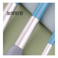 7-Piece Soft Bristle Makeup Brush Set with Eyeshadow, Blush, and Powder Brushes
