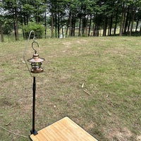 Portable Camping Lantern Stand with Hooks for Outdoor Activities