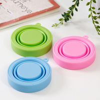 Collapsible Silicone Travel Cup - Portable Mini Folding Mouthwash Cup for Outdoor Activities