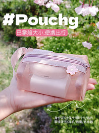 Mesh Zipper Pouch for Data Cables, Earphones, Lipstick, Coins, and Travel Essentials