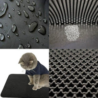 Foldable Anti-slip Double-Layer Honeycomb EVA Cat Litter Mat