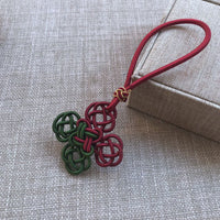 Hand-Woven Auspicious Chinese Knot Tassel Pendant with Agate Jade Beads for Home Decor