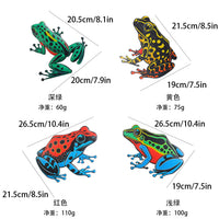 Colorful Iron Frog Wall Decor for Garden, Lawn, Fence, and Indoor Walls