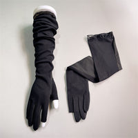 Women's Summer UV Protection Cotton Fingerless Driving and Cycling Arm Sleeves