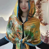 Women's Hooded Sun Protection Shawl Scarf for Spring/Summer